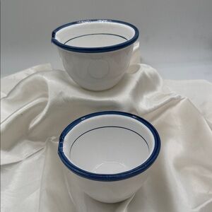 Knabstrup Keramix Dansk Small  Mixing/Pouring  Bowls; Made In Portugal